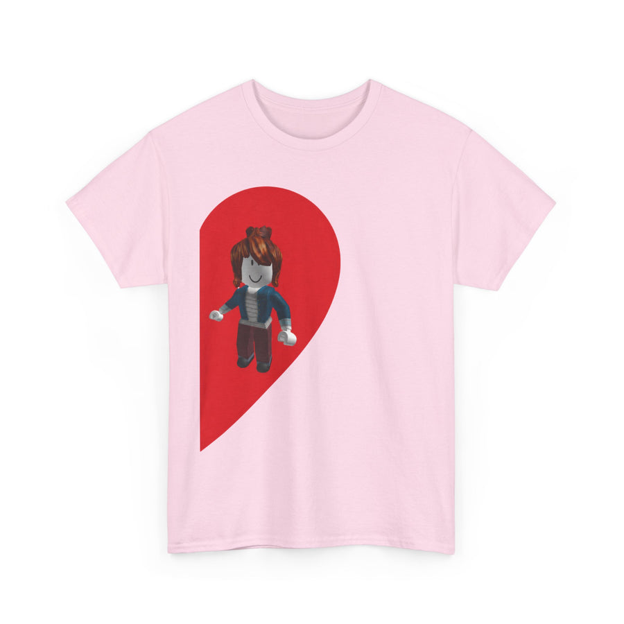 Roblox Girl Half Heart T-Shirt