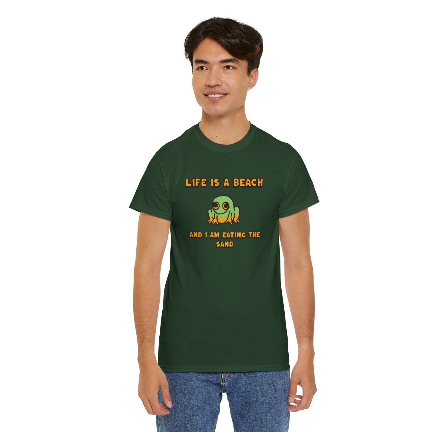 Life is a beach - Frog Tshirt