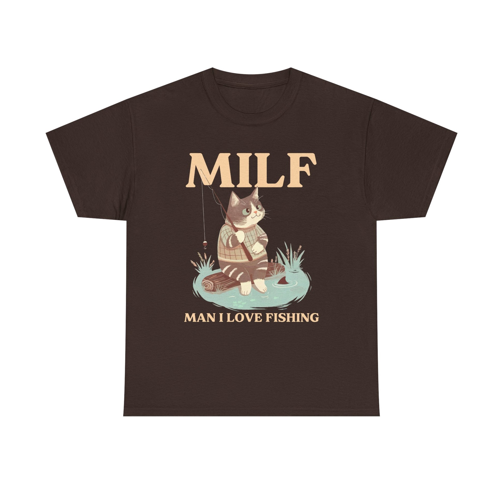 MILF: Man I Love Fishing Cat T-Shirt