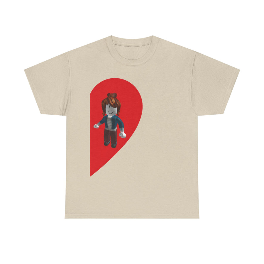 Roblox Girl Half Heart T-Shirt