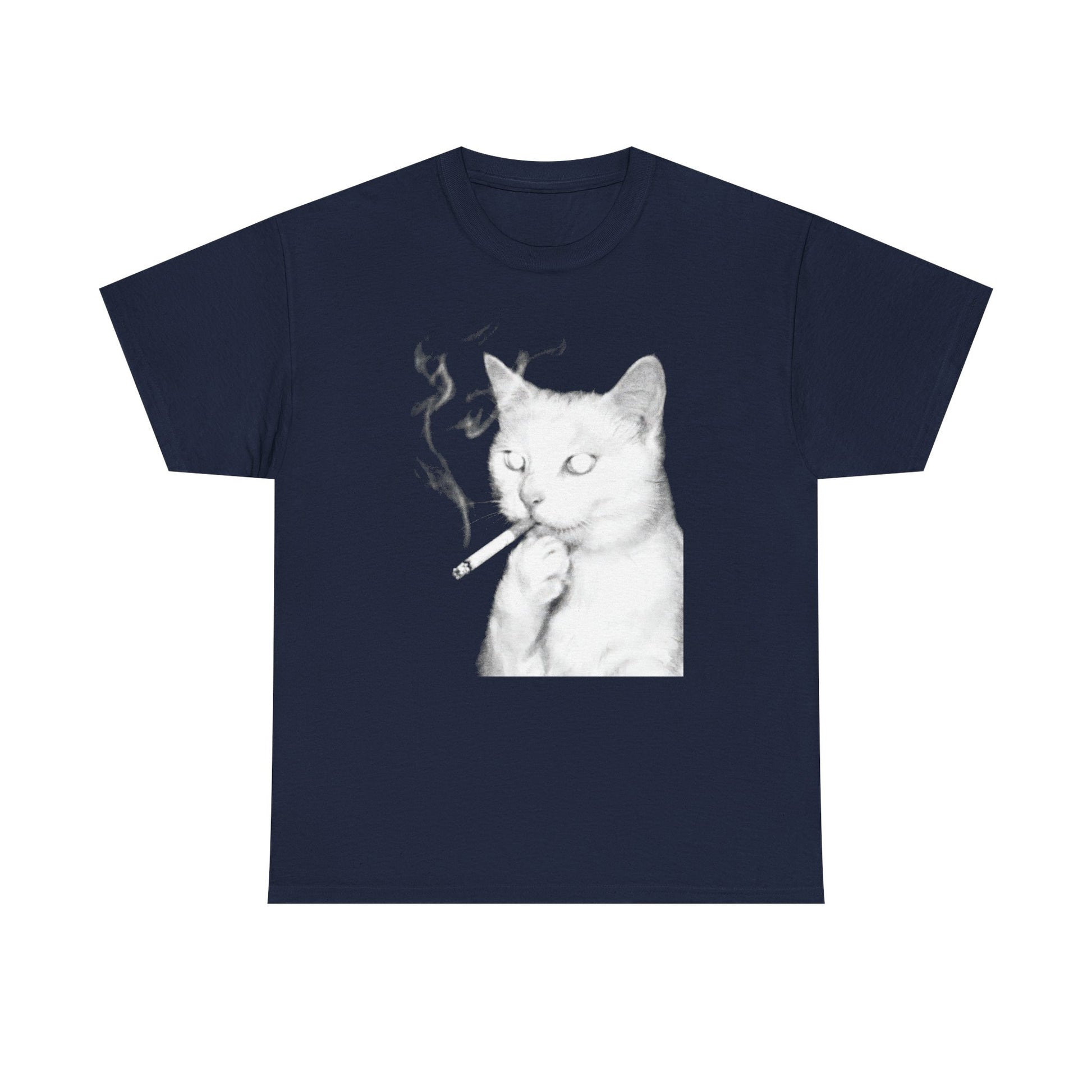 Cat Smoking Cig T-shirt