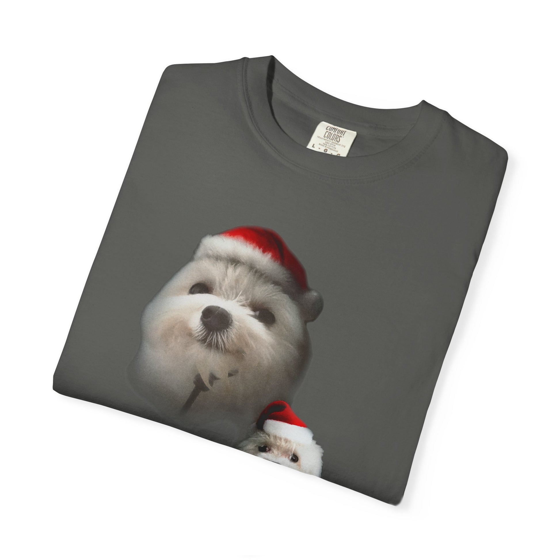 Dog Christmas Hat T-Shirt (Comfort Colors®)