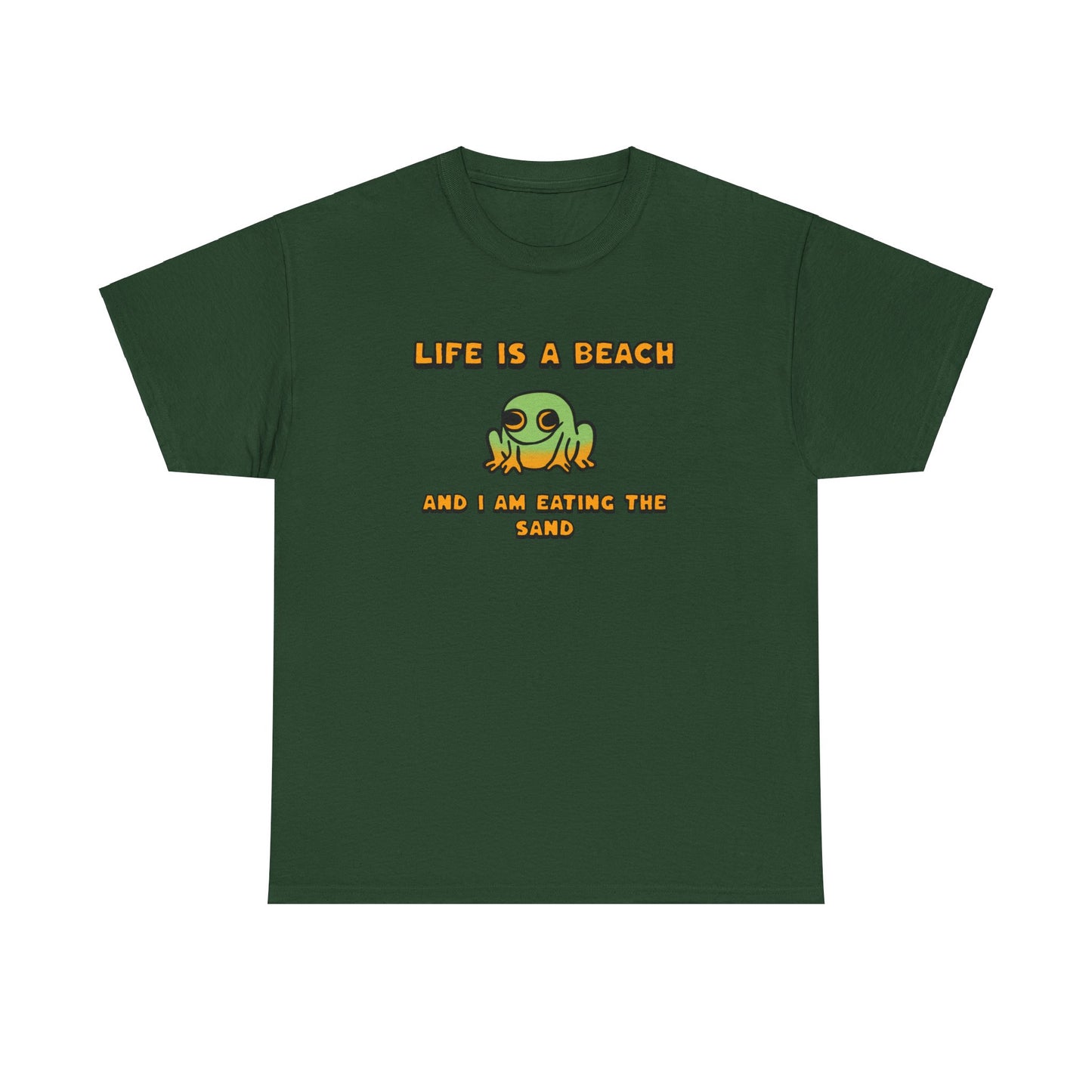 Life is a beach - Frog Tshirt