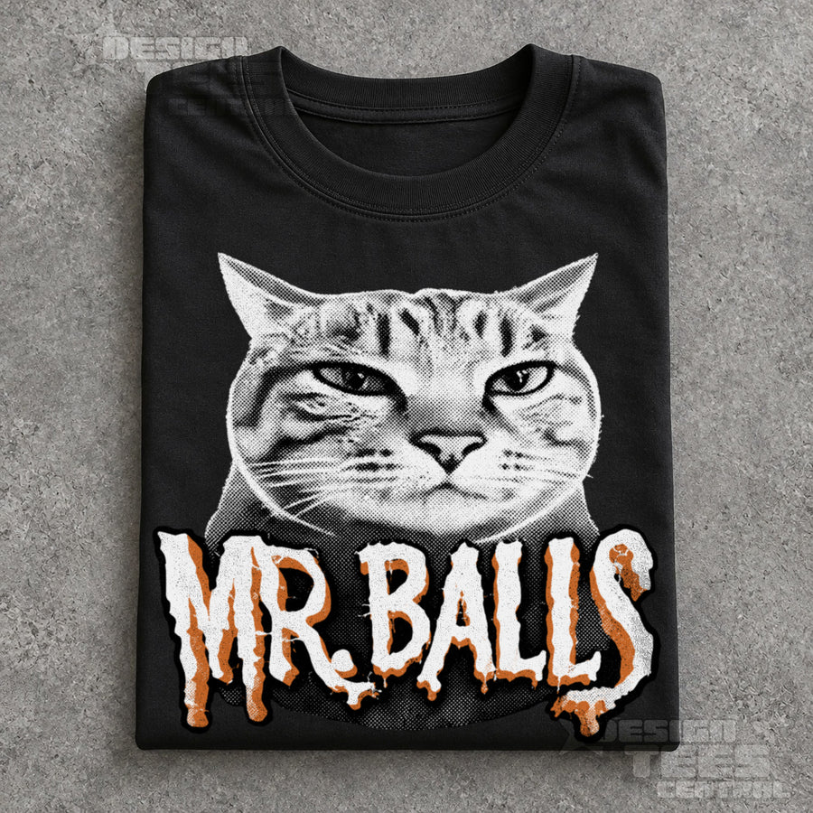 Mr Balls Cat T-Shirt