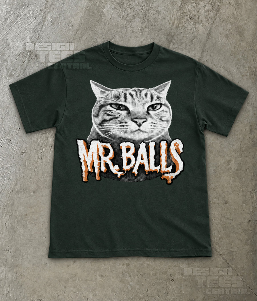 Mr Balls Cat T-Shirt