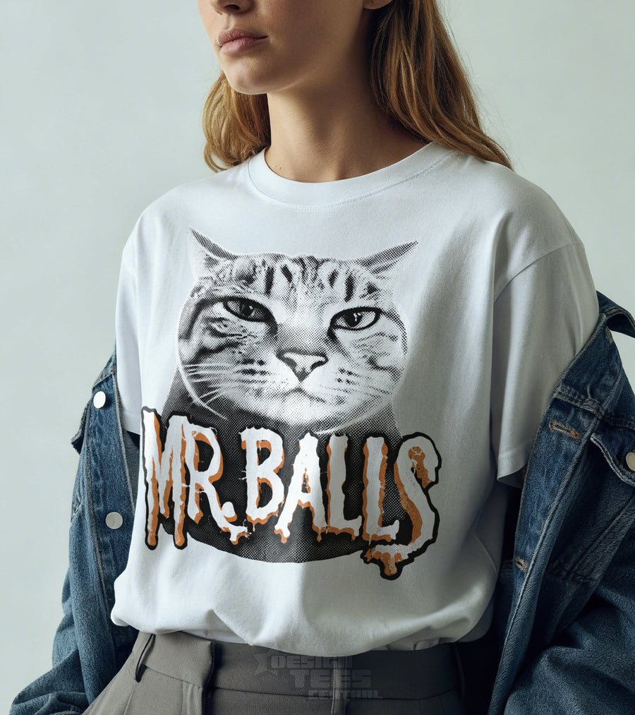 Mr Balls Cat T-Shirt