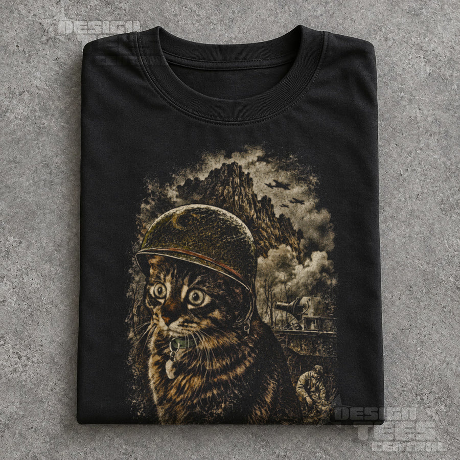 Battlefield Horror Cat T-Shirt
