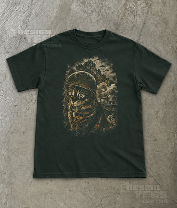 Battlefield Horror Cat T-Shirt
