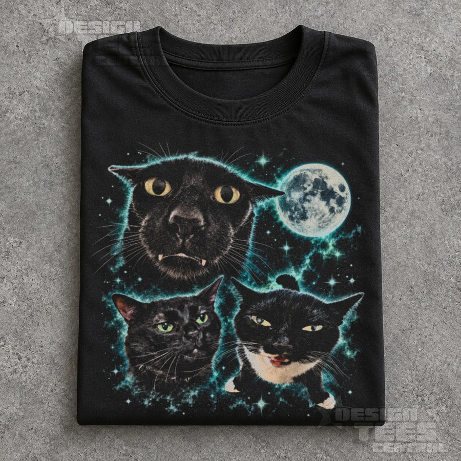 Moon Meme Cats T-Shirt