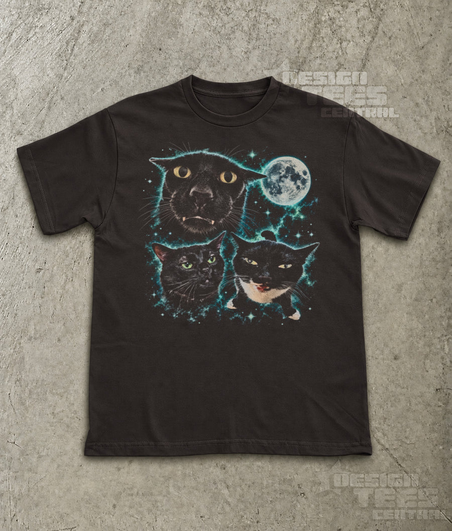 Moon Meme Cats T-Shirt