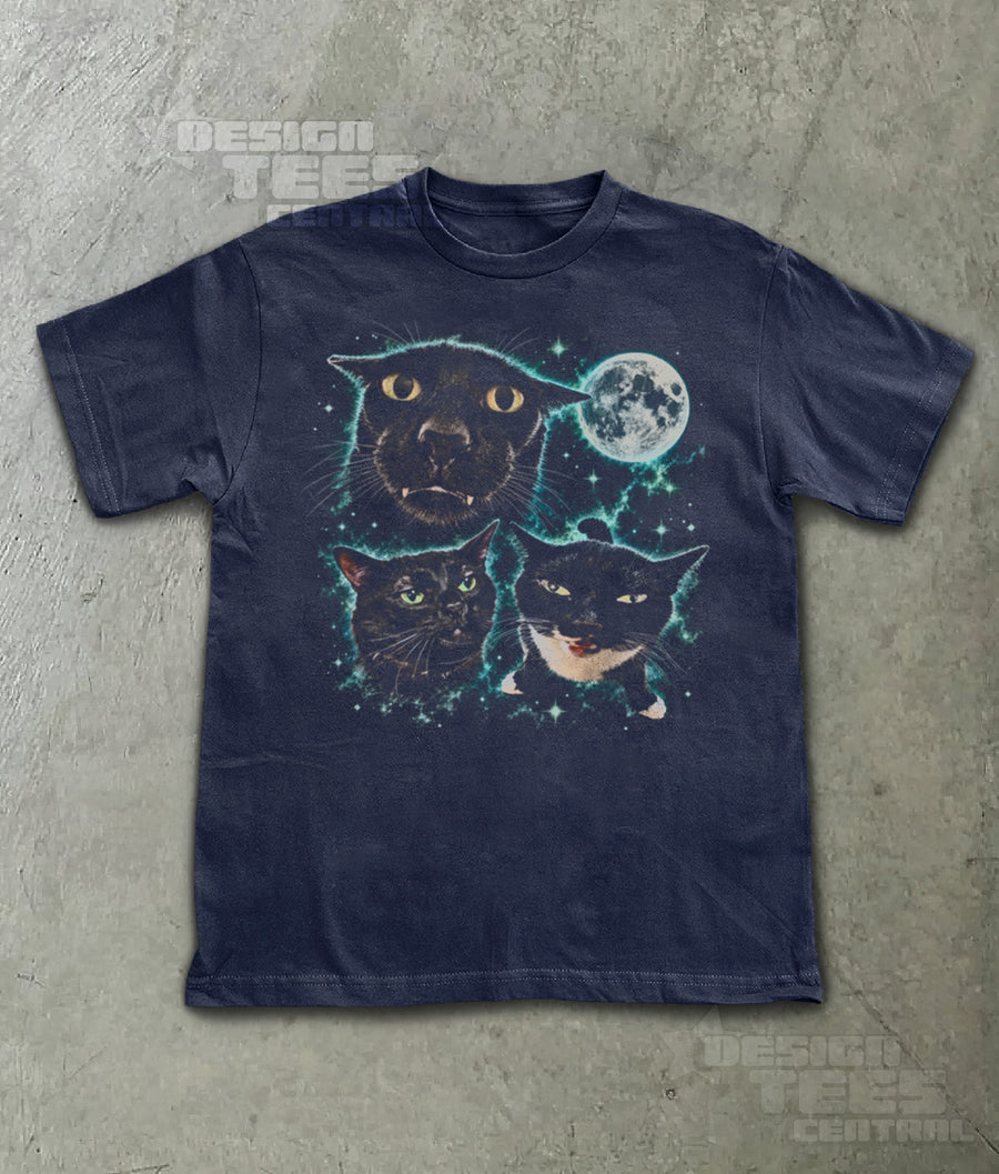 Moon Meme Cats T-Shirt