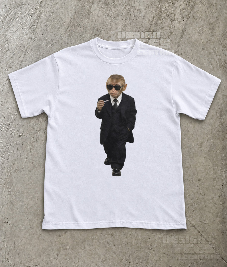 Black Suit Monkey T-Shirt