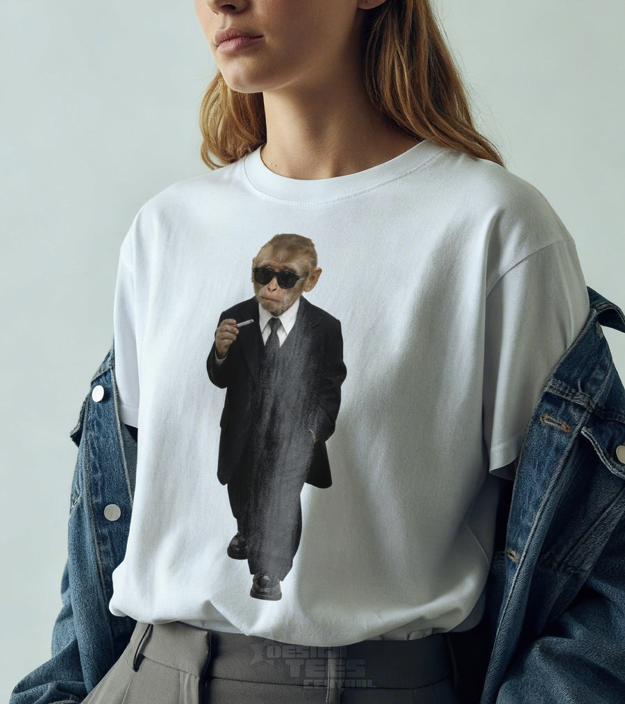 Black Suit Monkey T-Shirt