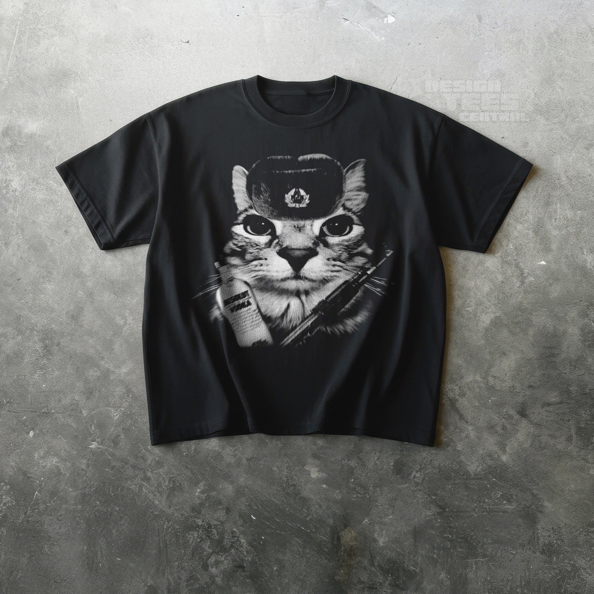 Russian Cat Shirt | Cat in Fur Hat Graphic Tee – DesignTeesCentral