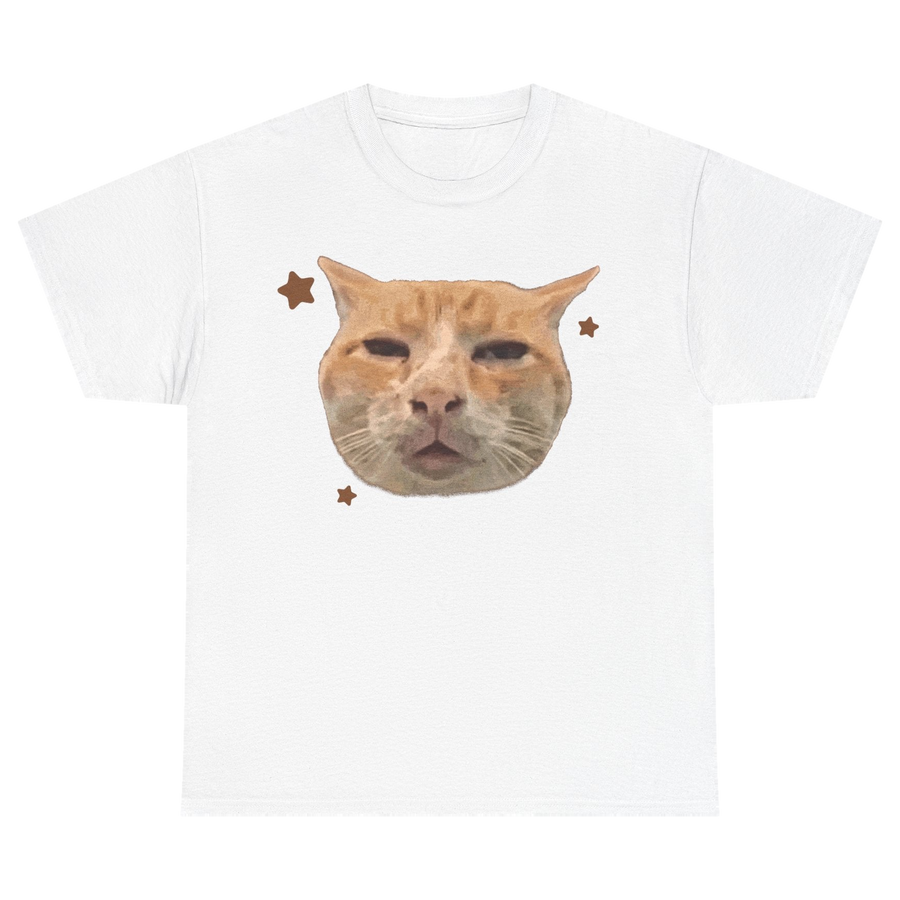 Huh Stoned Cat Tshirt (front)