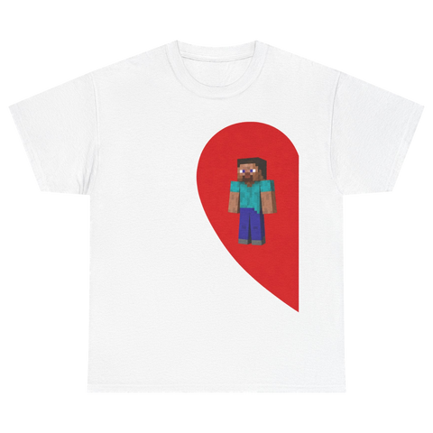 Steve Half Heart Couple T-Shirt