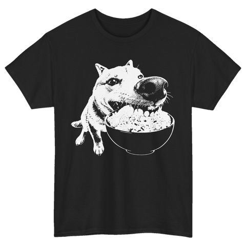 Dog Eating Rice T-Shirt