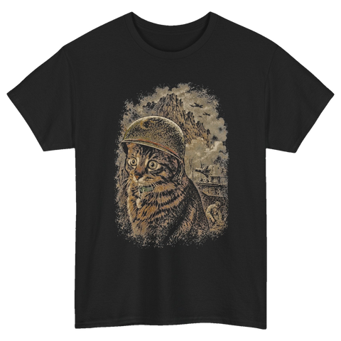 Battlefield Horror Cat T-Shirt