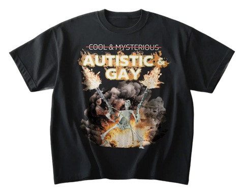 Autistic and Gay Skeleton T-Shirt