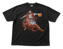 Jesus Crossing Up Satan Basketball Tshirt