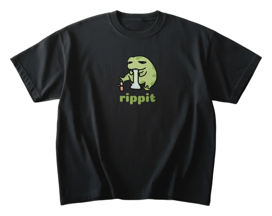 Rippit Stoner Frog T-Shirt (front)