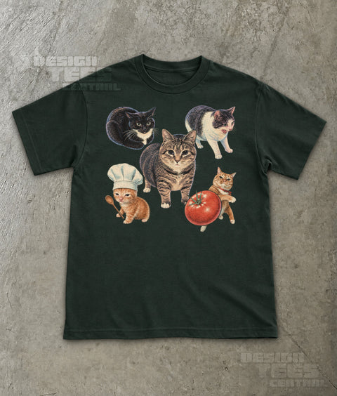 Five Meme Cats T-Shirt