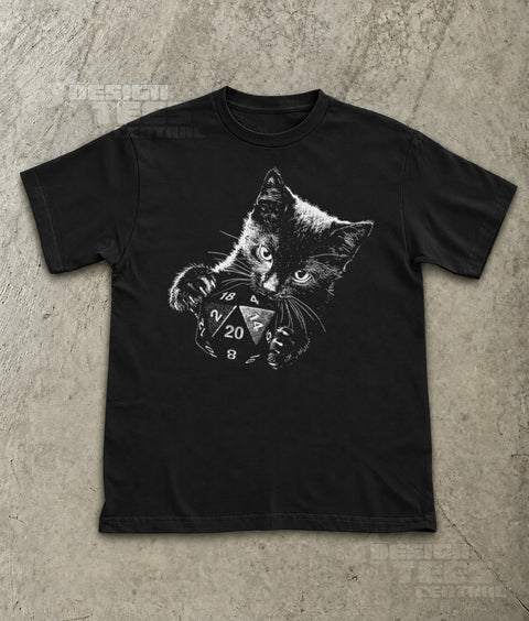 Kitten Playing With Dice T-Shirt