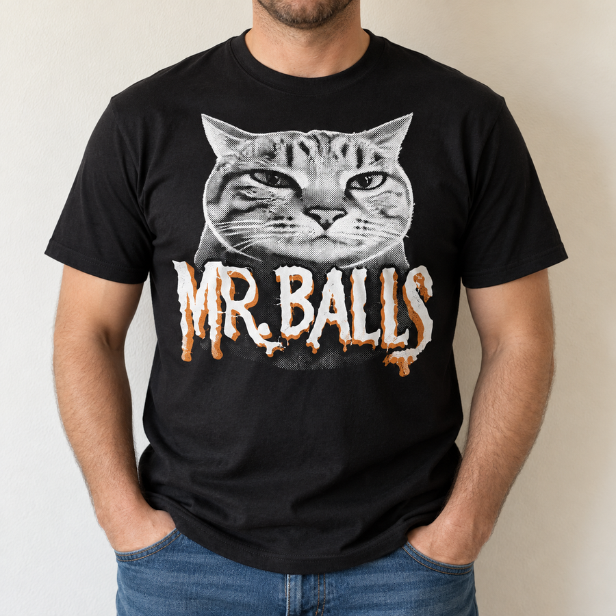 Mr Balls Cat T-Shirt