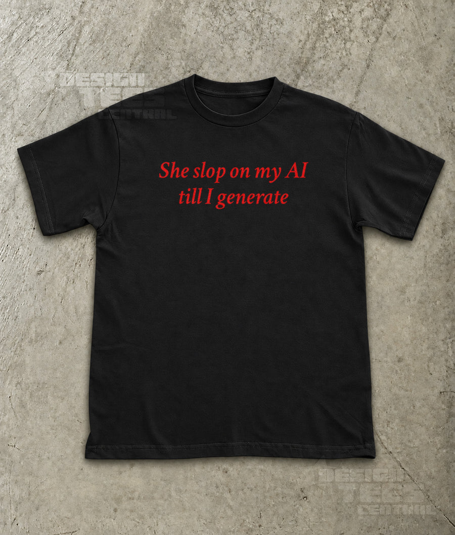 She Slop on My AI Till I Generate T-Shirt