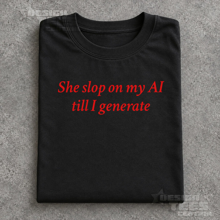 She Slop on My AI Till I Generate T-Shirt