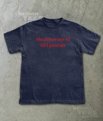 She Slop on My AI Till I Generate T-Shirt