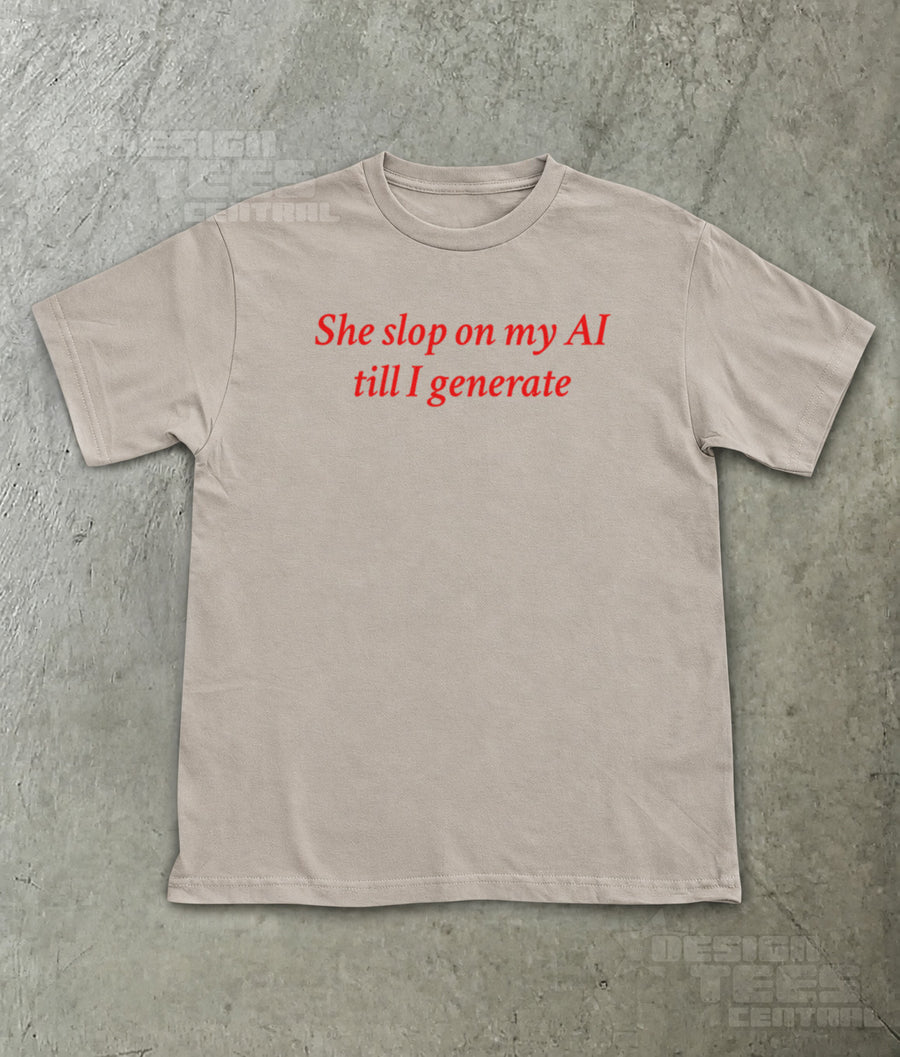 She Slop on My AI Till I Generate T-Shirt