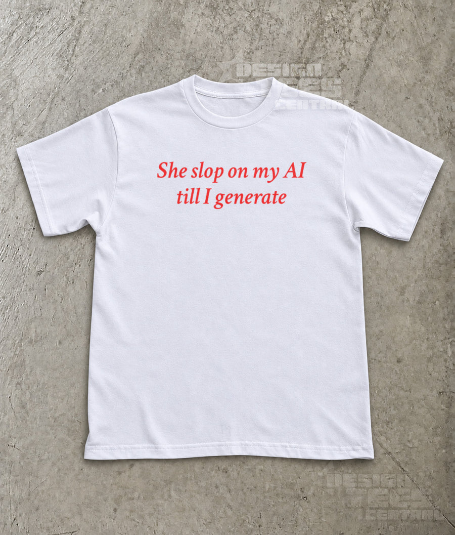 She Slop on My AI Till I Generate T-Shirt