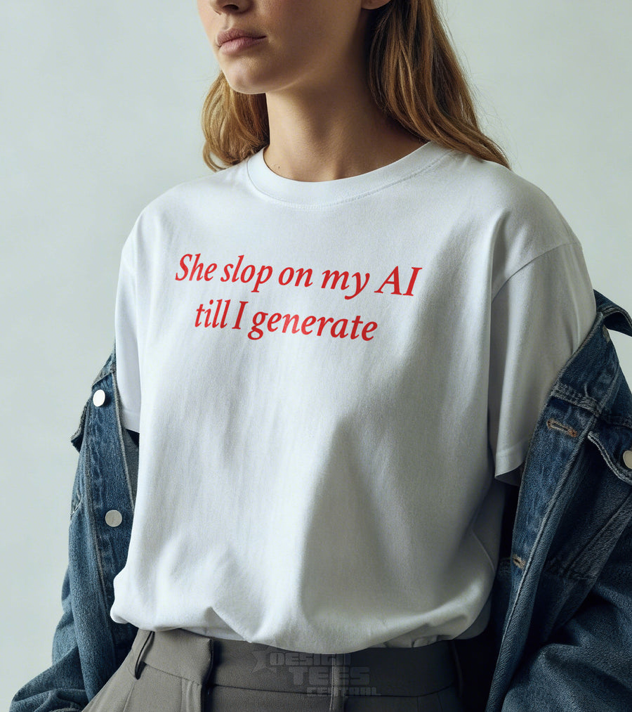 She Slop on My AI Till I Generate T-Shirt