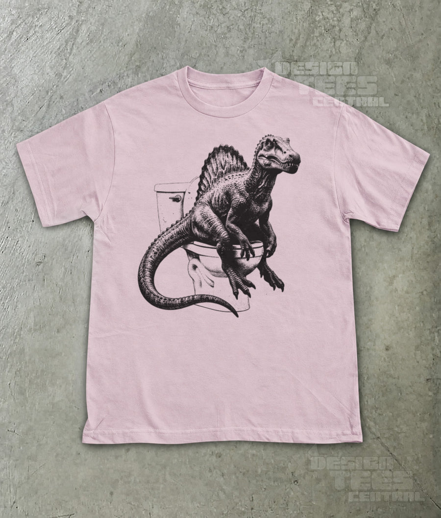 Spinosaurus on Toilet T-Shirt