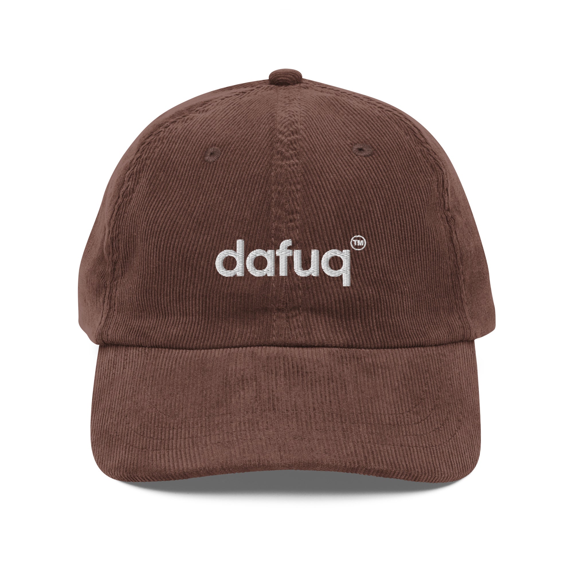 Dafuq Embroidered Corduroy Hat – DesignT Central