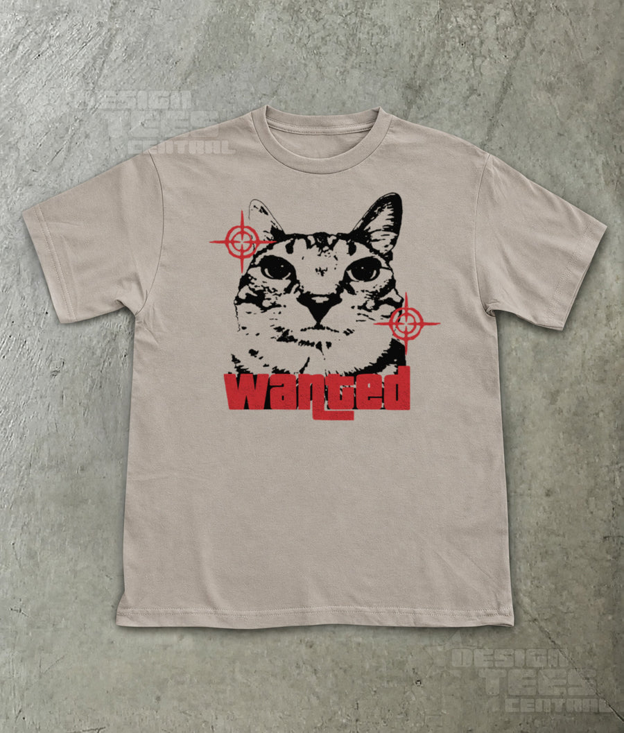 Wanted Cat T-Shirt