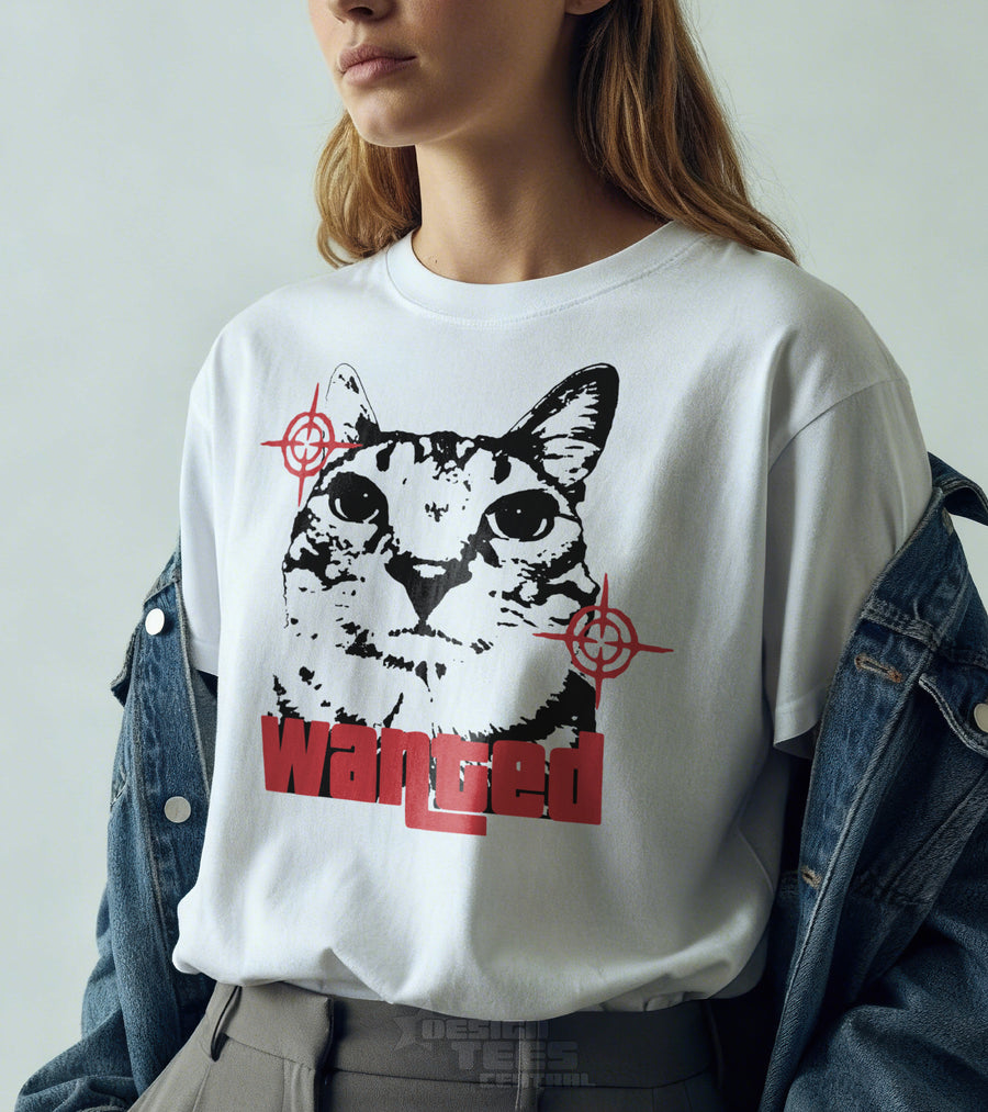 Wanted Cat T-Shirt