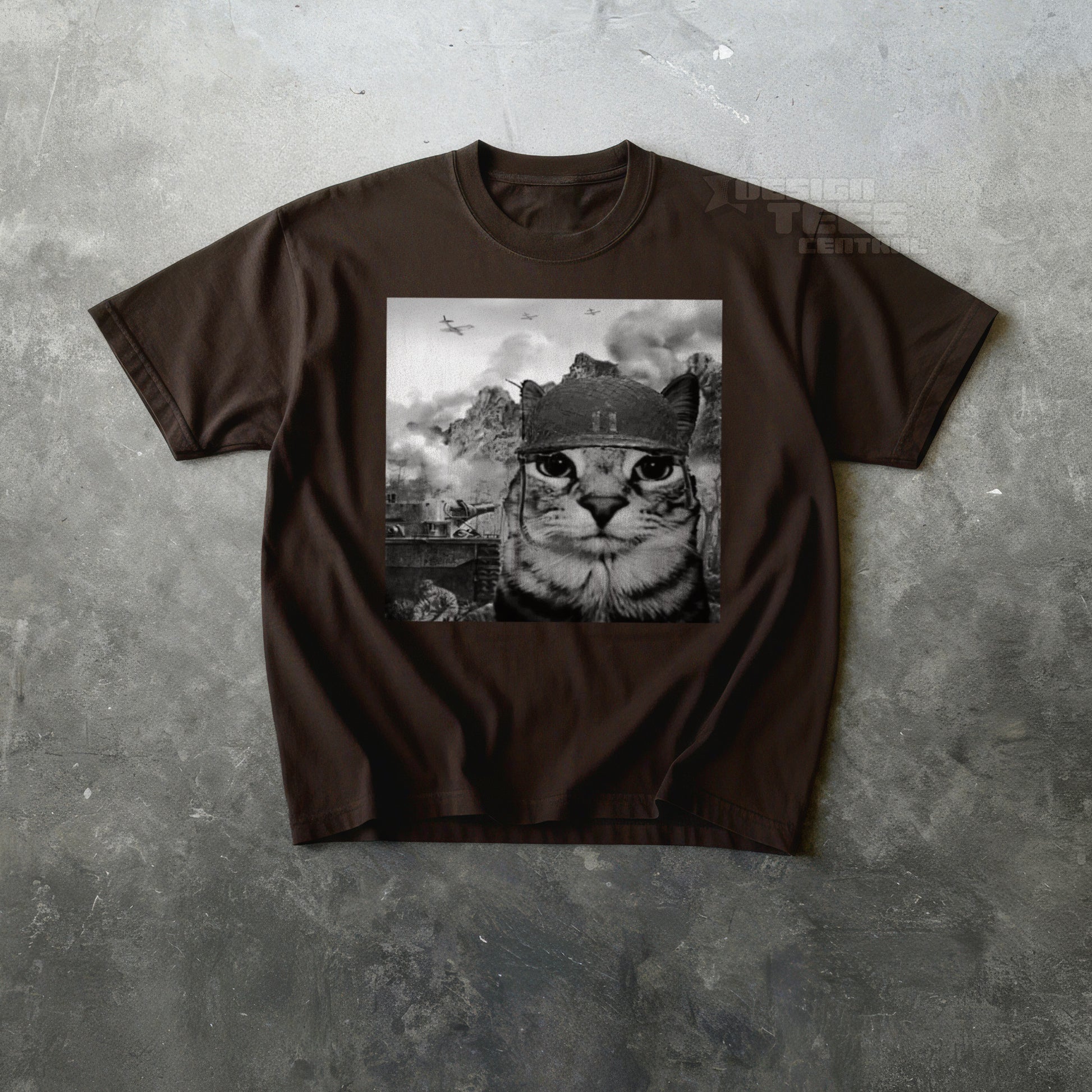 War Cat in the Battlefield T-Shirt