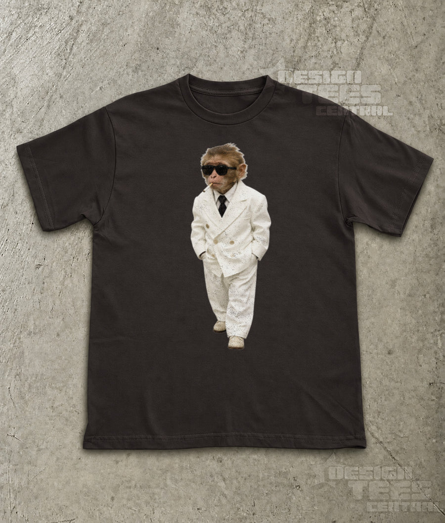 White Suit Monkey T-Shirt
