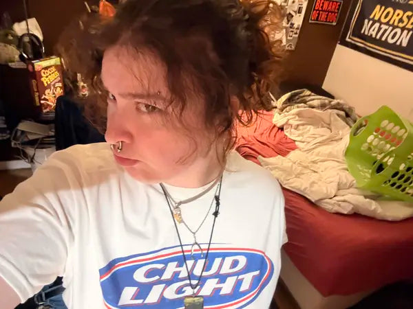 Customer photo of the Chud Light T-Shirt